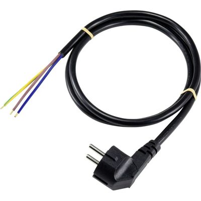 Sygonix - SY-5043472 - Schwarz - 1.50 m - Stromkabel Sygonix - SY-5043472 - Schwarz - 1.50 m - Stromkabel