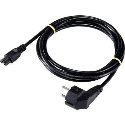 Sygonix SY-5043498 Laptop Stromkabel - 3m - Schwarz Sygonix SY-5043498 Laptop Stromkabel - 3m - Schwarz
