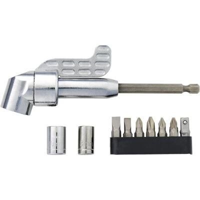 TOOLCRAFT 2521675 Hoekschroevendraaieradapter Set - 135mm, 1/4" Drive TOOLCRAFT 2521675 Hoekschroevendraaieradapter Set - 135mm, 1/4" Drive