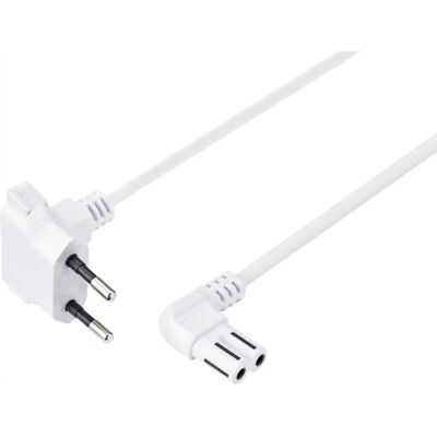 Sygonix Weißes Stromkabel - 1,5m, C7-Stecker, 230V Sygonix Weißes Stromkabel - 1,5m, C7-Stecker, 230V