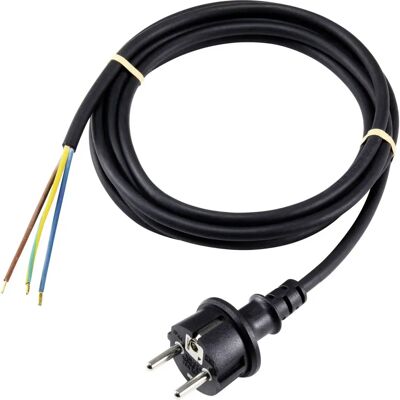 Sygonix 3 m Schwarzes Stromkabel - power cable Sygonix 3 m Schwarzes Stromkabel - power cable