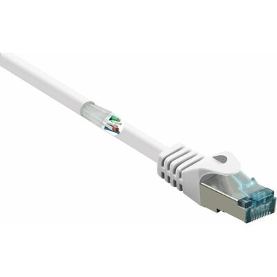 Câble réseau Renkforce RF-5044036 - 5m, Cat6a, S/FTP, Blanc - Publicité Câble réseau Renkforce RF-5044036 - 5m, Cat6a, S/FTP, Blanc - Publicité