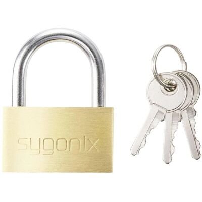 Sygonix Sy-5045284 Cadenas Or Jaune - Dispositif de verrouillage Sygonix Sy-5045284 Cadenas Or Jaune - Dispositif de verrouillage
