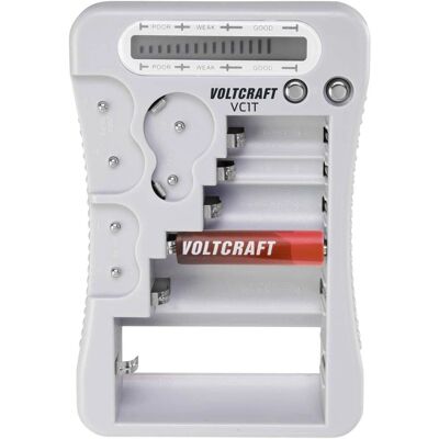 VOLTCRAFT VC1T Testeur de batteries - Portée 1,5V, 3V, 6V, 9V - Publicité VOLTCRAFT VC1T Testeur de batteries - Portée 1,5V, 3V, 6V, 9V - Publicité