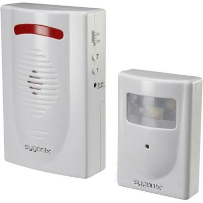Sygonix Draadloze Deur- en Toegangsmelder met LED 120 dB - Passage Detector Sygonix Draadloze Deur- en Toegangsmelder met LED 120 dB - Passage Detector