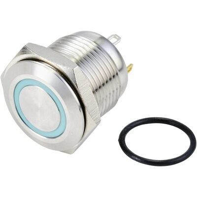 Interrupteur antivandalisme Tru Components - Anneau LED bleu - 48V DC - IP65 - 2A - Publicité Interrupteur antivandalisme Tru Components - Anneau LED bleu - 48V DC - IP65 - 2A - Publicité