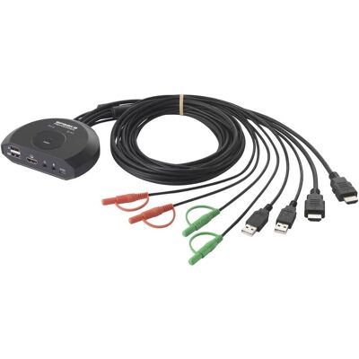 SpeaKa Professional SP-KVM-210 HDMI KVM-schakelaar - 2 Poorten 4K SpeaKa Professional SP-KVM-210 HDMI KVM-schakelaar - 2 Poorten 4K