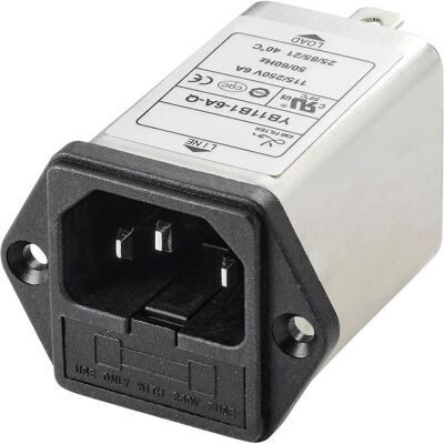 TRU COMPONENTS TC-10101432 Strömfilter - Power Filter TRU COMPONENTS TC-10101432 Strömfilter - Power Filter