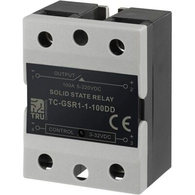 TRU COMPONENTS TC-GSR-1-100DD Solid State Relä - 100A, 220V/DC, Snabb Växling TRU COMPONENTS TC-GSR-1-100DD Solid State Relä - 100A, 220V/DC, Snabb Växling