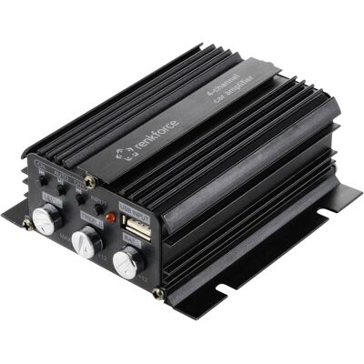Renkforce RF-CMP-204 Bilforstærker - 200W Bluetooth USB 4-kanaler Renkforce RF-CMP-204 Bilforstærker - 200W Bluetooth USB 4-kanaler