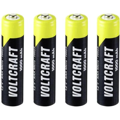 Voltcraft Endurance HR03 Micro AAA - Batterie rechargeable NiMH 1000mAh - 4 pièces - Publicité Voltcraft Endurance HR03 Micro AAA - Batterie rechargeable NiMH 1000mAh - 4 pièces - Publicité