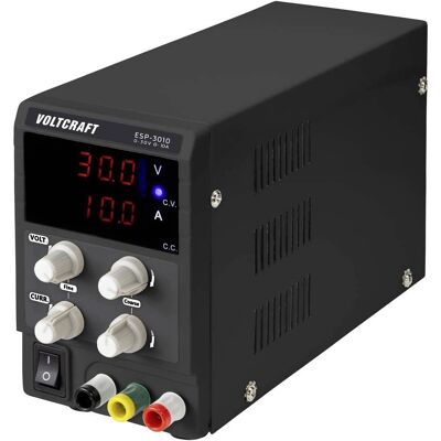 VOLTCRAFT ESP-3010 Laboratorieaggregat - 0-30 V/DC, 10 A, Schlankes Design VOLTCRAFT ESP-3010 Laboratorieaggregat - 0-30 V/DC, 10 A, Schlankes Design