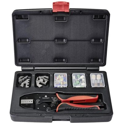 TOOLCRAFT TO-7703463 Crimpzangen-Set - 83 Teile für Kabelschuhe 0,5-35 mm² TOOLCRAFT TO-7703463 Crimpzangen-Set - 83 Teile für Kabelschuhe 0,5-35 mm²