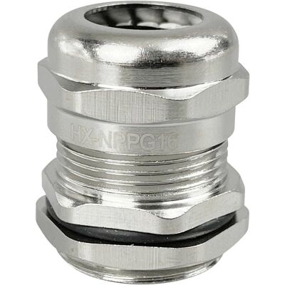 TRU Components TC-10302884 Nickel Brass Cable Gland - IP68 - 23mm TRU Components TC-10302884 Nickel Brass Cable Gland - IP68 - 23mm