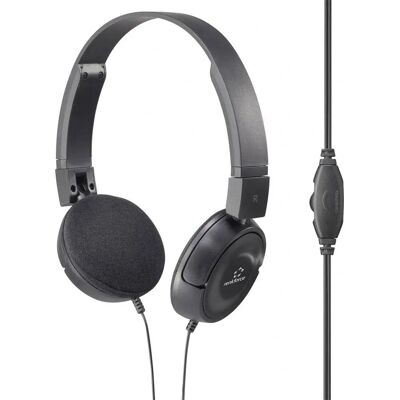 Renkforce RF-HS-130 Hörlurar - Stereo, Svart, Trådbunden Renkforce RF-HS-130 Hörlurar - Stereo, Svart, Trådbunden