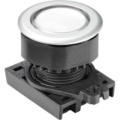 TRU Components TC-10343980 Botón pulsador blanco transparente - Botón pulsador TRU Components TC-10343980 Botón pulsador blanco transparente - Botón pulsador