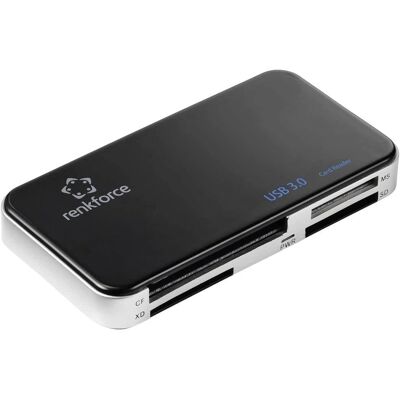 Renkforce RF-PCR-350 Extern minneskortläsare USB 3.0 Svart Renkforce RF-PCR-350 Extern minneskortläsare USB 3.0 Svart