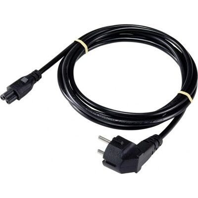 Sygonix SY-5178374 Laptop Stromkabel - 5 m, Schuko & C5 Stecker Sygonix SY-5178374 Laptop Stromkabel - 5 m, Schuko & C5 Stecker