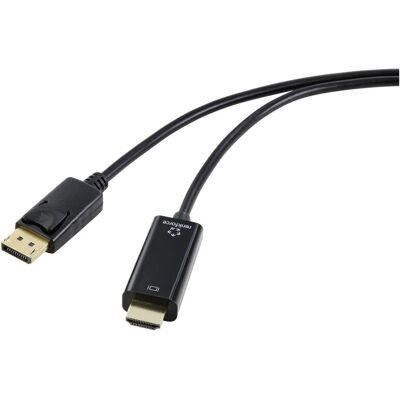 Adaptateur câble DisplayPort à HDMI Renkforce - 1m - Noir - Câble vidéo - Publicité Adaptateur câble DisplayPort à HDMI Renkforce - 1m - Noir - Câble vidéo - Publicité