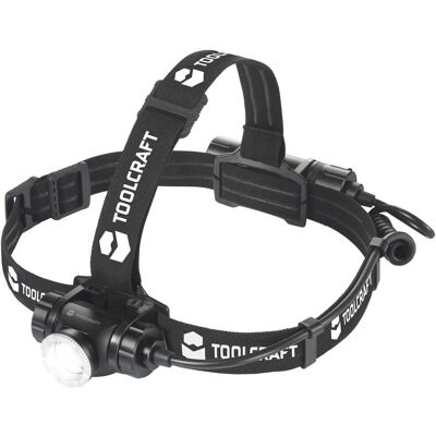 Toolcraft Koplamp - 1000lm, Oplaadbaar, 4 Modes Toolcraft Koplamp - 1000lm, Oplaadbaar, 4 Modes