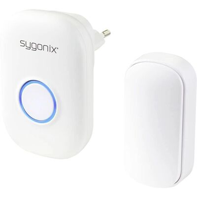 Sygonix SY-5225388 Funkklingel - Weiß - 38 Melodien Sygonix SY-5225388 Funkklingel - Weiß - 38 Melodien