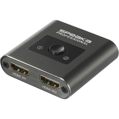 Speaka Professional Sp-Hsw-231 2-Port HDMI-Umschalter - 8K UHD - 4K @120Hz Speaka Professional Sp-Hsw-231 2-Port HDMI-Umschalter - 8K UHD - 4K @120Hz