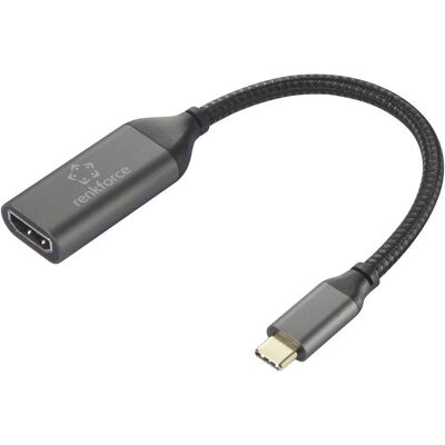 Renkforce RF-5234038 USB-C HDMI Adapter - Sort Renkforce RF-5234038 USB-C HDMI Adapter - Sort