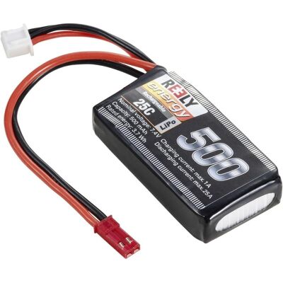 Reely Batteripack - 7.4V 500mAh LiPo - Softcase - 2 Celler Reely Batteripack - 7.4V 500mAh LiPo - Softcase - 2 Celler