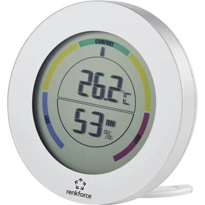Renkforce Sølv Thermo-Hygrometer - Indendørs Temperatur & Luftfugtighed Renkforce Sølv Thermo-Hygrometer - Indendørs Temperatur & Luftfugtighed
