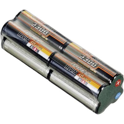 Reely Modellbatteripack - NiMH 9,6V 2300mAh, 8 AA-celler Reely Modellbatteripack - NiMH 9,6V 2300mAh, 8 AA-celler