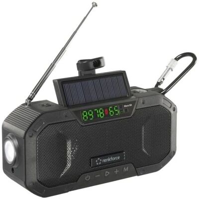 Radio Renkforce RF-CR-300 na zewnątrz - Radio awaryjne Bluetooth FM AM Solar Radio Renkforce RF-CR-300 na zewnątrz - Radio awaryjne Bluetooth FM AM Solar