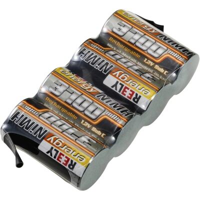 Reely Modellbyggs Batteripack - 4 Celler NiMH 4.8V 3700mAh Reely Modellbyggs Batteripack - 4 Celler NiMH 4.8V 3700mAh