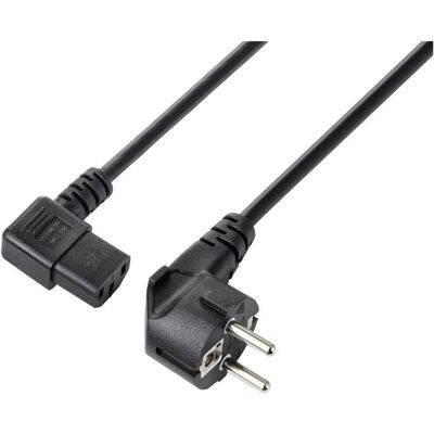 Sygonix SY-5243884 Stromkabel - 5 m, Schuko auf C13, Schwarz Sygonix SY-5243884 Stromkabel - 5 m, Schuko auf C13, Schwarz