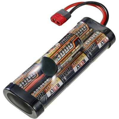 Reely Batteripaket - 8,4V 3000mAh, 7 Celler, T-anslutning Reely Batteripaket - 8,4V 3000mAh, 7 Celler, T-anslutning