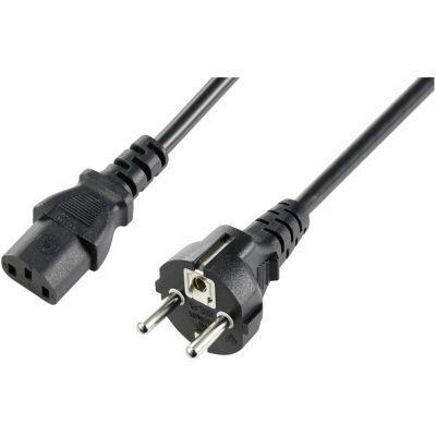 Sygonix SY-5243880 Stromkabel - Spiralkabel, 2,5m, IEC, Schwarz Sygonix SY-5243880 Stromkabel - Spiralkabel, 2,5m, IEC, Schwarz