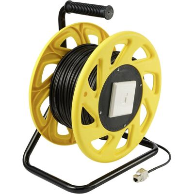 Renkforce RF-5264730 Netwerkkabel - 60m, Zwart, Cat6a, S/FTP Renkforce RF-5264730 Netwerkkabel - 60m, Zwart, Cat6a, S/FTP