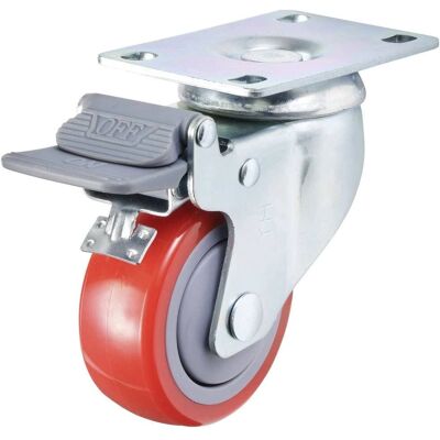 Toolcraft TO-7935651 Tunglasthjul - 76mm - Polyurethan - Sølv Toolcraft TO-7935651 Tunglasthjul - 76mm - Polyurethan - Sølv