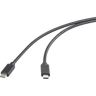 Renkforce RF-5501102 USB-C Kabel 3.2 Gen 2 1m Schwarz Renkforce RF-5501102 USB-C Kabel 3.2 Gen 2 1m Schwarz