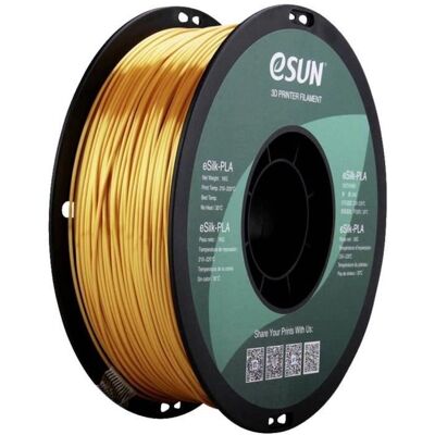 eSUN eSilk-PLA Gold Filament - 3D Printer, 1.75mm, 1kg, Gold eSUN eSilk-PLA Gold Filament - 3D Printer, 1.75mm, 1kg, Gold
