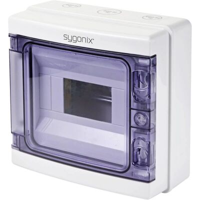 Sygonix SY-5491852 Verteilerkasten - 8 Module, IP65, Wandmontage Sygonix SY-5491852 Verteilerkasten - 8 Module, IP65, Wandmontage