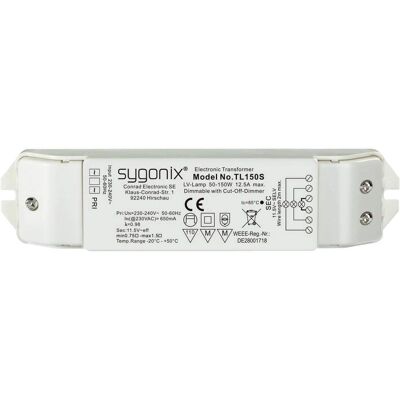 Dimmbar transformator Sygonix SY-5469506 - Halogen 12V 50-150W Dimmbar transformator Sygonix SY-5469506 - Halogen 12V 50-150W