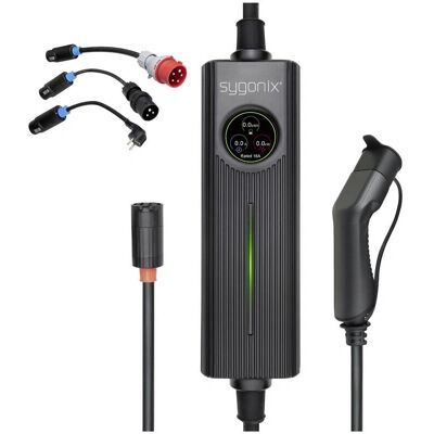 Sygonix Bärbar EV-laddare Typ 2 - 11 kW, 1 Port Sygonix Bärbar EV-laddare Typ 2 - 11 kW, 1 Port