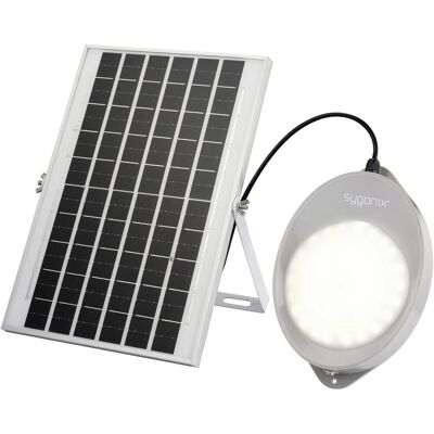 Sygonix Solar Wall Light - Motion Sensor, 10W, Neutral White, Gray - Wall Light Sygonix Solar Wall Light - Motion Sensor, 10W, Neutral White, Gray - Wall Light
