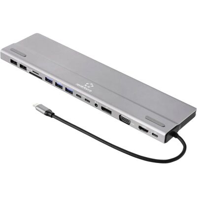 Renkforce RF-DKS-902 USB-C Dockingstation - Universell, 3 Bildschirme, 100W Renkforce RF-DKS-902 USB-C Dockingstation - Universell, 3 Bildschirme, 100W