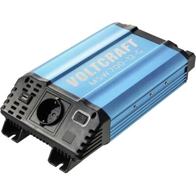 VOLTCRAFT Omvandlare MSW 700-12-G - 700 W, 12 V/DC-230 V/AC VOLTCRAFT Omvandlare MSW 700-12-G - 700 W, 12 V/DC-230 V/AC