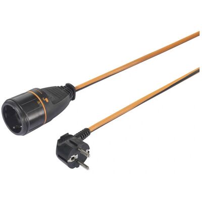 Sygonix SY-5597568 Verlängerungskabel - 16A, 5m, Verschließbar, Schwarz/Orange Sygonix SY-5597568 Verlängerungskabel - 16A, 5m, Verschließbar, Schwarz/Orange