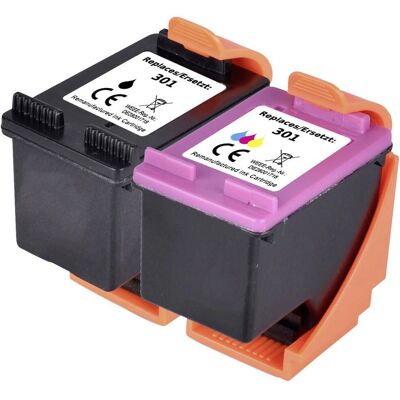 Renkforce HP 301 kompatibla bläckpatroner - Svart, Cyan, Magenta, Gul - Bläckpatroner för skrivare Renkforce HP 301 kompatibla bläckpatroner - Svart, Cyan, Magenta, Gul - Bläckpatroner för skrivare
