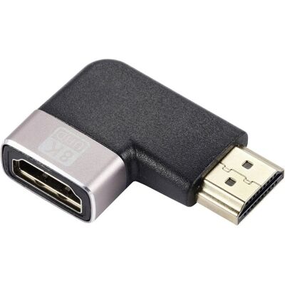 Adaptateur HDMI Speaka Professional SP-11302008 - 8K/4K Angulaire 90° - Câble Vidéo Adaptateur HDMI Speaka Professional SP-11302008 - 8K/4K Angulaire 90° - Câble Vidéo