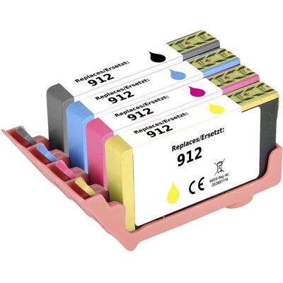 Renkforce HP 912 Tintenpatronen - Schwarz, Cyan, Magenta, Gelb - Druckerpatronen Renkforce HP 912 Tintenpatronen - Schwarz, Cyan, Magenta, Gelb - Druckerpatronen
