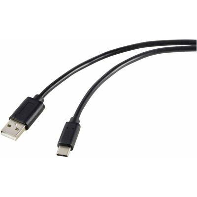 Renkforce RF-5720398 USB-Kabel - 1,8m, Schwarz, USB 2.0, USB-C zu USB-A Renkforce RF-5720398 USB-Kabel - 1,8m, Schwarz, USB 2.0, USB-C zu USB-A